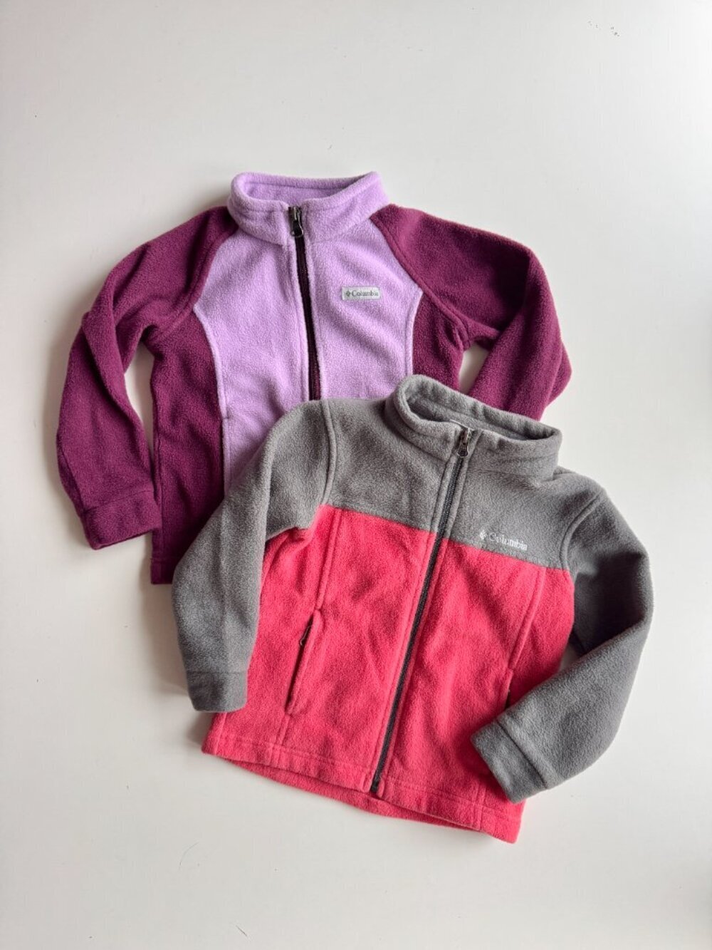Lot of 2 COLUMBIA Fleece Jackets - Benton Springs & Steens Mountain II, Size 4T